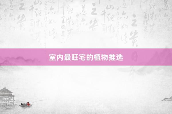 室内最旺宅的植物推选