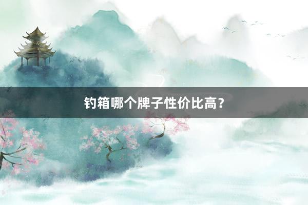 钓箱哪个牌子性价比高？